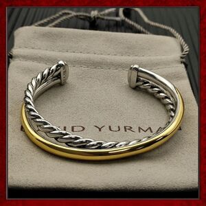 David Yurman gold-plated sterling silver cross-tie bracelet